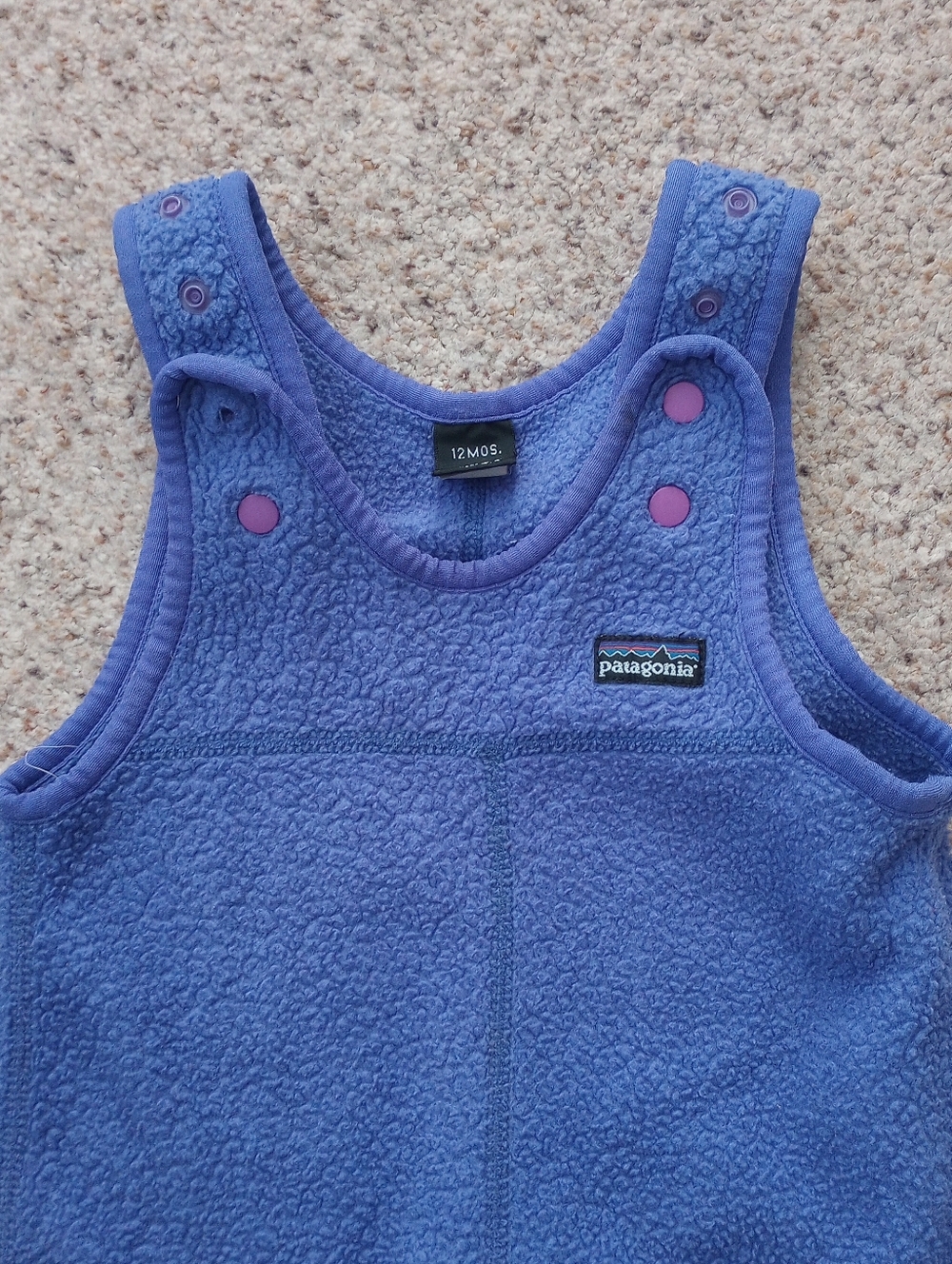 Patagonia Fleece Baby Overalls 12 Months - Picture 2 of 12